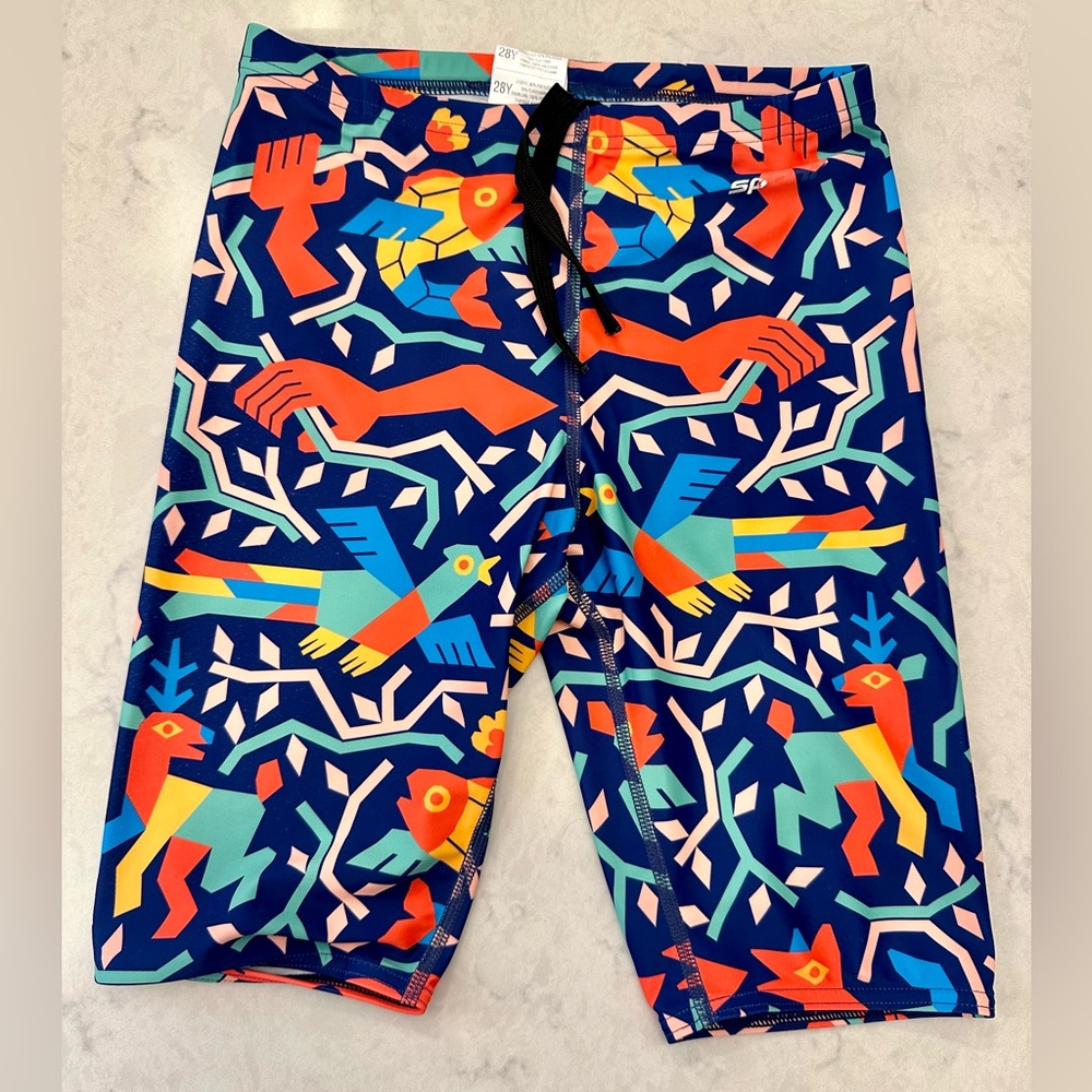 Colorful Kids Swim Shorts, Sporti Jammers, size 28 youth